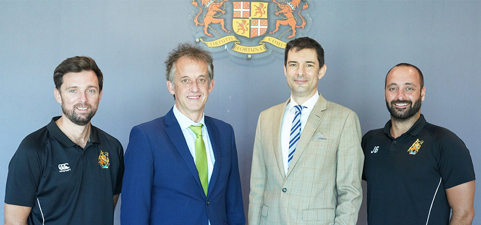 Ian Henderson and staff from Wellington College Bangkok